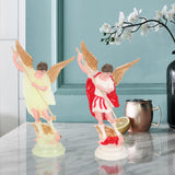 Maxbell Western Angel Character Figurine Statuette Gift Crafts for Garden Decoration Yellow