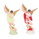 Maxbell Western Angel Character Figurine Statuette Gift Crafts for Garden Decoration Yellow
