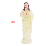 Maxbell Priest Statue Religious Sculpture Christian Holy Decor for Tabletop Home Large Luminous