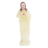 Maxbell Priest Statue Religious Sculpture Christian Holy Decor for Tabletop Home Large Luminous
