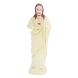 Maxbell Priest Statue Religious Sculpture Christian Holy Decor for Tabletop Home Large Luminous