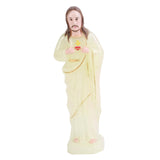 Maxbell Priest Statue Religious Sculpture Christian Holy Decor for Tabletop Home Large Luminous
