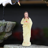 Maxbell Priest Statue Religious Sculpture Christian Holy Decor for Tabletop Home Large Luminous