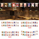 Maxbell Cat String Flag 20Pcs 8x12 Flags Banner Bunting for Izakaya Window Decor StyleA