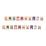 Maxbell Cat String Flag 20Pcs 8x12 Flags Banner Bunting for Izakaya Window Decor StyleA