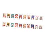 Maxbell Cat String Flag 20Pcs 8x12 Flags Banner Bunting for Izakaya Window Decor StyleA
