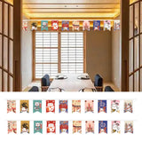 Maxbell Cat String Flag 20Pcs 8x12 Flags Banner Bunting for Izakaya Window Decor StyleA