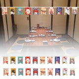 Maxbell Cat String Flag 20Pcs 8x12 Flags Banner Bunting for Izakaya Window Decor StyleA