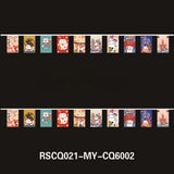 Maxbell Cat String Flag 20Pcs 8x12 Flags Banner Bunting for Izakaya Window Decor StyleB