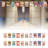 Maxbell Cat String Flag 20Pcs 8x12 Flags Banner Bunting for Izakaya Window Decor StyleB