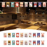 Maxbell Cat String Flag 20Pcs 8x12 Flags Banner Bunting for Izakaya Window Decor StyleB