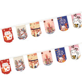 Maxbell Cat String Flag 20Pcs 8x12 Flags Banner Bunting for Izakaya Window Decor StyleC
