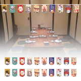 Maxbell Cat String Flag 20Pcs 8x12 Flags Banner Bunting for Izakaya Window Decor StyleC