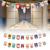 Maxbell Cat String Flag 20Pcs 8x12 Flags Banner Bunting for Izakaya Window Decor StyleD