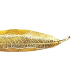Maxbell Modern Incense Burner Metal Leaf Ash Catcher Tray for Meditation Home Decor Gold