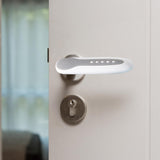 Maxbell Door Handle Cover Silicone Anti Collision Protector Noiseless Gloves Home Gray