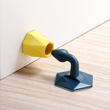 Maxbell Reusable Door Stopper Door Stop Non Punch Bumpproof for Bedroom Restaurant Blue Yellow