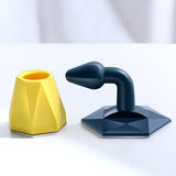 Maxbell Reusable Door Stopper Door Stop Non Punch Bumpproof for Bedroom Restaurant Blue Yellow