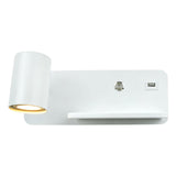 Maxbell Light with USB Port Cordless Charging Indoor Spotlight Adjustable White Left
