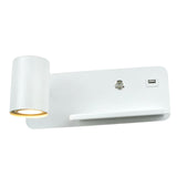Maxbell Light with USB Port Cordless Charging Indoor Spotlight Adjustable White Left