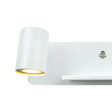 Maxbell Light with USB Port Cordless Charging Indoor Spotlight Adjustable White Left