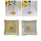 Maxbell Luxury Incense Holder for Sticks Ash Catcher Square for Office Teahouse Home Gold