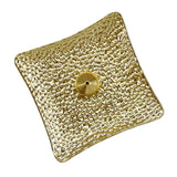 Maxbell Luxury Incense Holder for Sticks Ash Catcher Square for Office Teahouse Home Gold