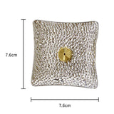 Maxbell Luxury Incense Holder for Sticks Ash Catcher Square for Office Teahouse Home Silver