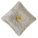 Maxbell Luxury Incense Holder for Sticks Ash Catcher Square for Office Teahouse Home Silver