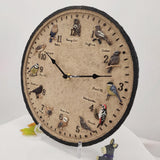 Maxbell Outdoor Hanging Clock Silent Waterproof for Garden Study Room Decorative