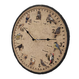 Maxbell Outdoor Hanging Clock Silent Waterproof for Garden Study Room Decorative