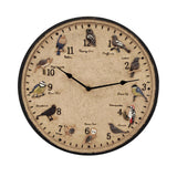 Maxbell Outdoor Hanging Clock Silent Waterproof for Garden Study Room Decorative