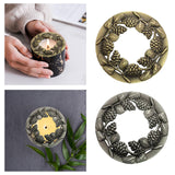 Maxbell Candle Topper Lid Candle Cover Stable Buring Candle Shades Collection Silver