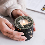 Maxbell Candle Topper Lid Candle Cover Stable Buring Candle Shades Collection Silver