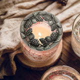 Maxbell Candle Topper Lid Candle Cover Stable Buring Candle Shades Collection Silver