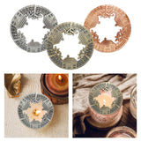 Maxbell Retro Style Jar Candle Topper Lid Accelerate Melting Shade Home Decor Silver