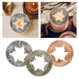 Maxbell Retro Style Jar Candle Topper Lid Accelerate Melting Shade Home Decor Silver