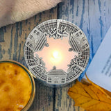 Maxbell Retro Style Jar Candle Topper Lid Accelerate Melting Shade Home Decor Silver