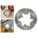 Maxbell Retro Style Jar Candle Topper Lid Accelerate Melting Shade Home Decor Silver