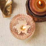 Maxbell Retro Style Jar Candle Topper Lid Accelerate Melting Shade Home Decor Golden