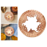 Maxbell Retro Style Jar Candle Topper Lid Accelerate Melting Shade Home Decor Golden