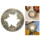 Maxbell Retro Style Jar Candle Topper Lid Accelerate Melting Shade Home Decor Bronze