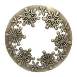 Maxbell Antique Candle Cover Candles Shades Sleeves Metal Jar Candle Lid Topper Bronze