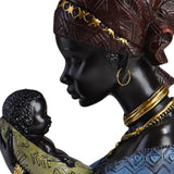 Maxbell Resin Figurines Collectibles Ornaments for Study Office Desk Table Blue