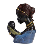 Maxbell Resin Figurines Collectibles Ornaments for Study Office Desk Table Blue