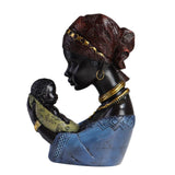 Maxbell Resin Figurines Collectibles Ornaments for Study Office Desk Table Blue