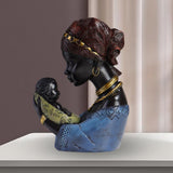 Maxbell Resin Figurines Collectibles Ornaments for Study Office Desk Table Blue