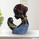 Maxbell Resin Figurines Collectibles Ornaments for Study Office Desk Table Blue
