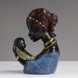 Maxbell Resin Figurines Collectibles Ornaments for Study Office Desk Table Blue