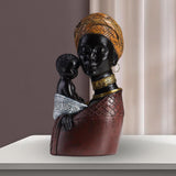 Maxbell Resin Figurines Collectibles Ornaments for Study Office Desk Table Brown